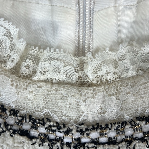 Sandro Paris Arielle Off-White Tweed Mini Dress - Picture 12 of 13